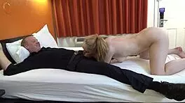 scarlett johnson participates in blonde teen casting interview