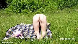 Young Czech Redhead Flashes Nice Ass on Hidden Beach Cam