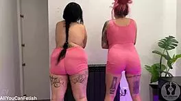 gg huge boobs bouncing wild with belly fetish and ass shaking preview