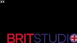 British teen in cosplay gets roughly banged behind twin's back