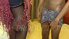 skinny african teens tease with hot foreplay