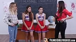 Hey, busty vixens, wanna show off oral skills and turn teens into lesbians?