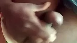 Local Kenyan shemale with huge cock cumming solo.