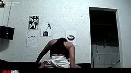 Athletic Guy Pounds Latina's Tight Pussy