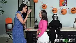 mother-in-law plans seductive surprise with costumes for stepson gi joey