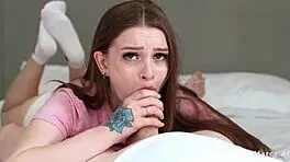Cute Teen Marcy Abadir Deepthroats Cock And Gets Facial Cumshot