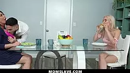 Holy crap! Freeuse MILF stepmom and teen stepsister used hard by stepson!