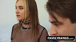 Panty sniffer Nathan Bronson gets one chance to fuck bratty stepsister Gwen Vicious on Familybangs