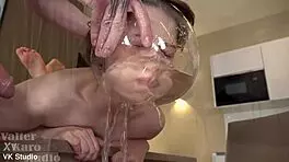 uhh, sandy takin big cock in ass, pissing in mouth... damn