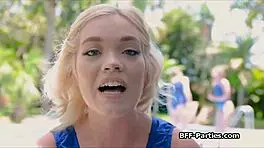 Three Gymnasts Perform Outdoors