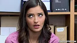 shoplyfter emily willis gets fed a mouthful of cock in the store