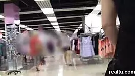 Tempted czech teen 18+ rides cock in mall