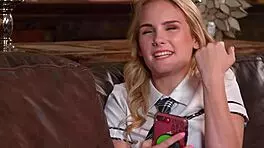 step mom dee williams dominates spoiled brat with big tits