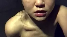 Asian Slut Wife Masturbates in Gym Shower Now!