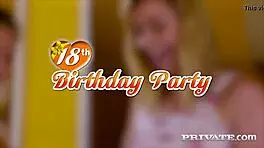 Private Lesbian Threesome With Russian Brunette Teens In Restroom. small tits shaved and hairless.