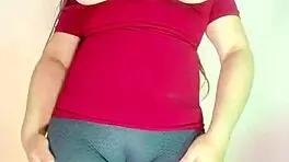 colombian latina stepmom teases with solo dirty talk show