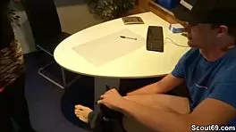 hey, milf boss, help this virgin teen with his first hard bang?