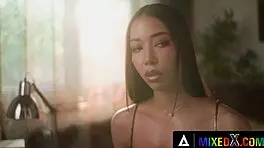 mixedx - gorgeous gynaecologist stepmom angelika grays checks stepbae lia lin’s virginity with intimate care.