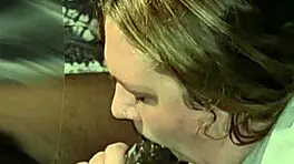 My chubby stepsister moans loudly sucking my big black cock