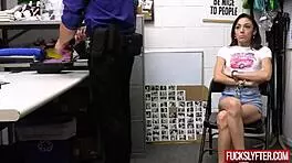 Sweet teen caught stealing from store