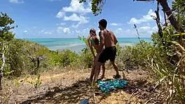 anal sex outdoors at nordestina beach with hot milf! 🏖️