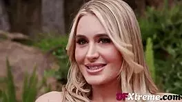 Hot Blonde Dives Back into BBC Deepthroat Heaven