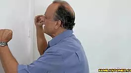 lucky stepson licking her ass in the bedroom 😏