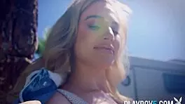 curvy teen model blake blossom strips fully nude for playboy 😍