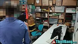 Shoplifting Teen Fucks Security Guard to Avoid Jail!