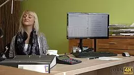 blonde miss hints at getting banged hard in a hidden loan video.