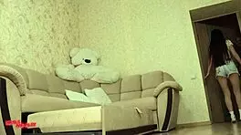 Slut Wet Pussy A Neighbor Helped Fix The Sofa