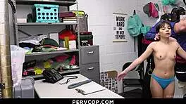 Teen Caught Stealing Perfume Bottle, Punished Hard by PervCop