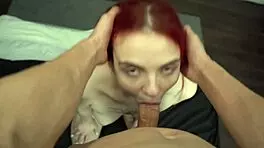 My roommate gave me a deepthroat blowjob surprise