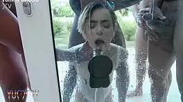 Brazilian Russah Takes 5 Studs in Wild DAP Action