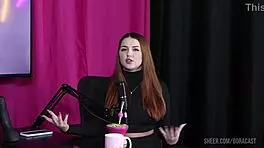 malu paz and bruna carlos in sheer red outfits during public handjob