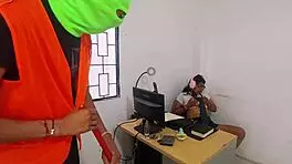 Janitor, Are You Ready to Pound This Horny Secretary's Tight Ass? I’m Waiting Bent Over!