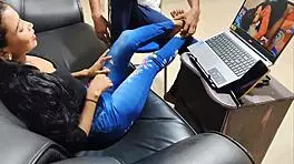 neha sucked her husband's friend's dick after that sexy movie