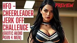 Cheerleader makes you cum hard in contest