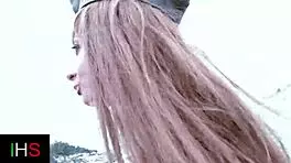 Dirty male fucks sexy girl in the ass on the beach!