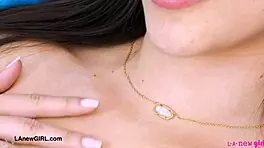 Oh my! How does this stunning brunette model strip down to reveal such a perfect figure?