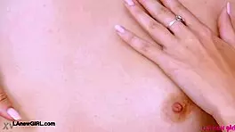 Oh my! How does this stunning brunette model strip down to reveal such a perfect figure?