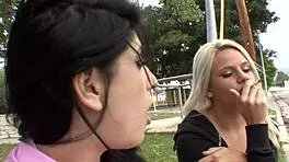 Raven Rockette, Stepsister, and Neighbor Dive Into Pussy Eating Session