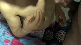 Nora milf gives pov blowjob to husband andy z 94 before bed