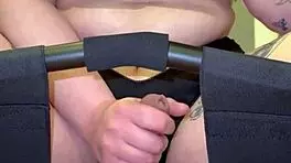 Riding Dick With My Sex Chair, Moaning And Showing Wet Pussy