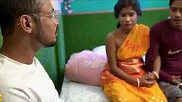 desi innocent wife shared by unlucky husband! why cry over this rough creampie?