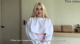 Hey, this college girl in leggings came over and offered sex. We fucked doggystyle until I came inside.