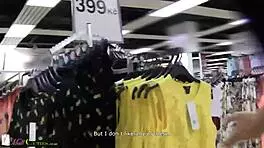 Mallcuties! Amateur young teens masturbate and have horny sex outdoors in the shop – so cute and public!