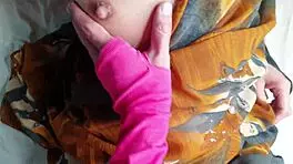 Handjob queen givin' a slick massage to my dick before hot sex