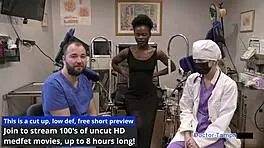 Petite Brunette Rina Arem Explores Gyno Secrets with Dr. Tampa