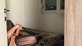 I spotted her with that huge dildo